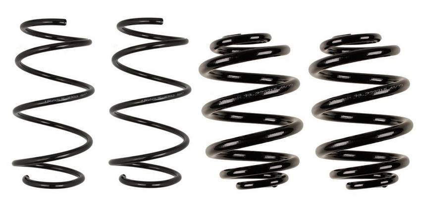 BMW Coil Spring Set - Front and Rear (Heavy Duty Version for Standard Suspension) (B3 OE Replacement) 33531095710 - Bilstein 3807741KIT